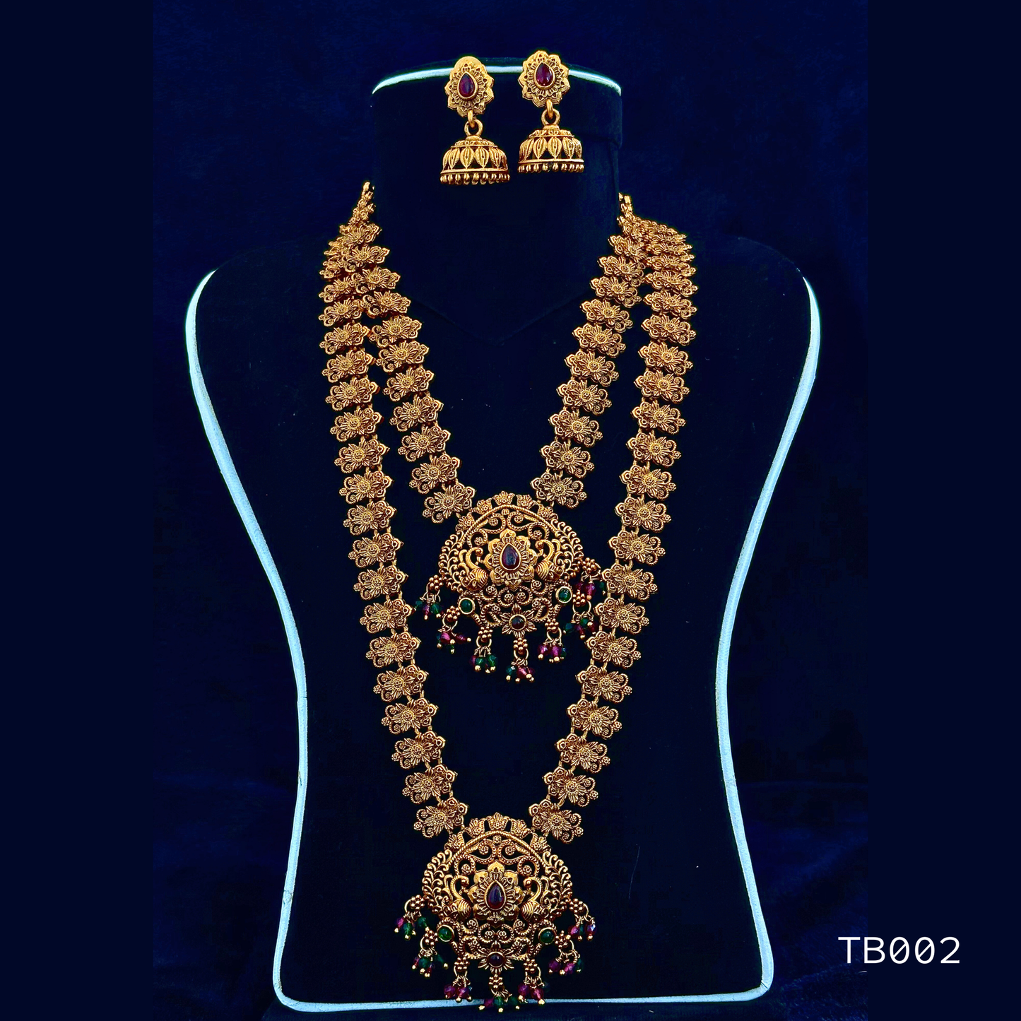 Brass Temple Necklace Set with Annapakshi Motif – Noor Nepal